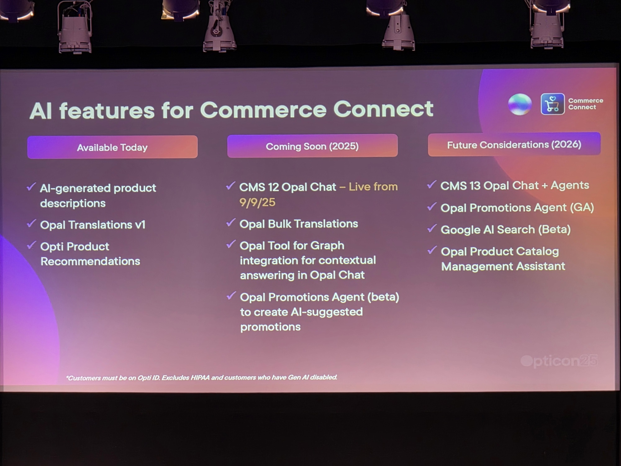 AI features for Commerce Connect