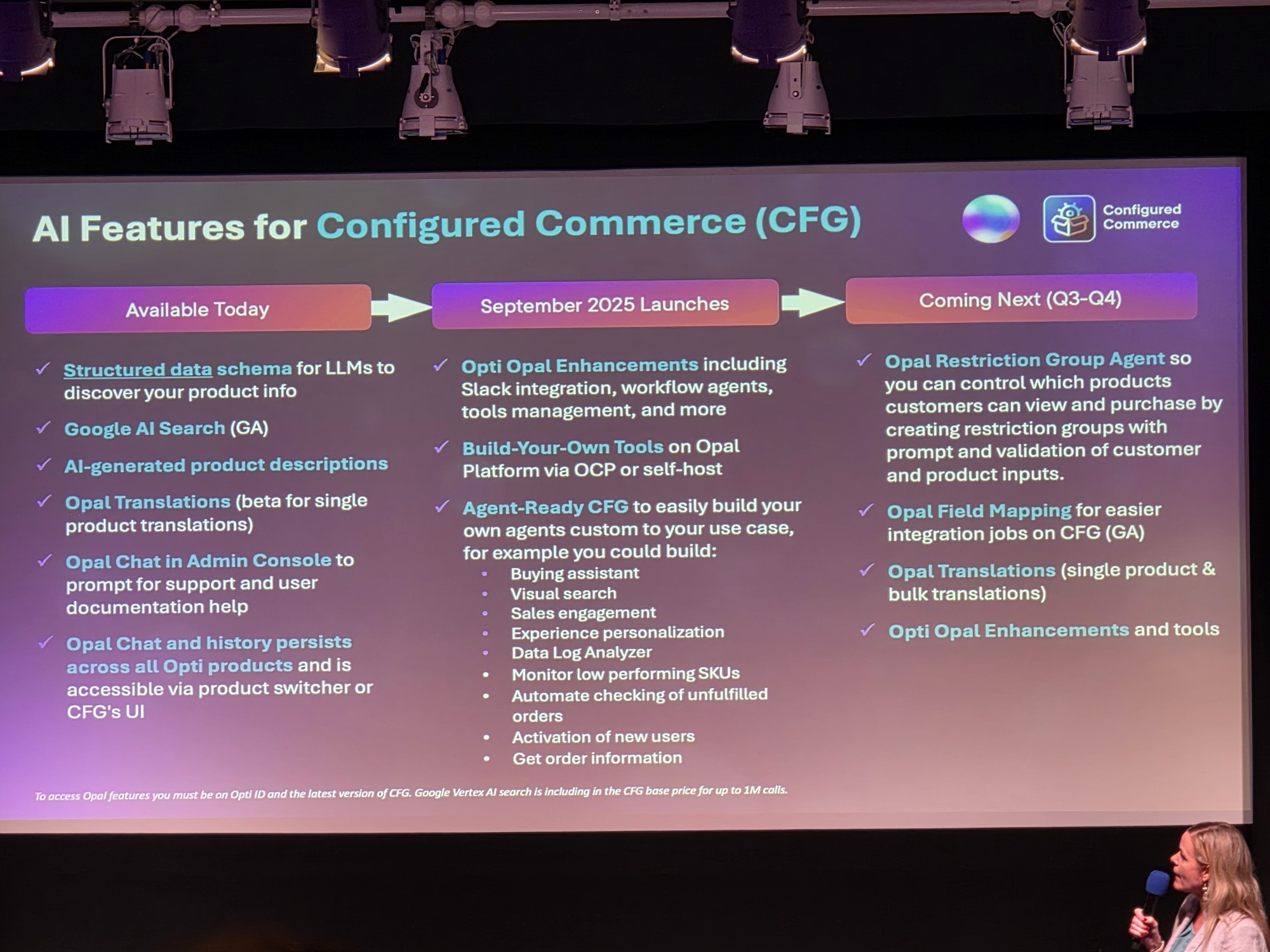 AI features for configured commerce