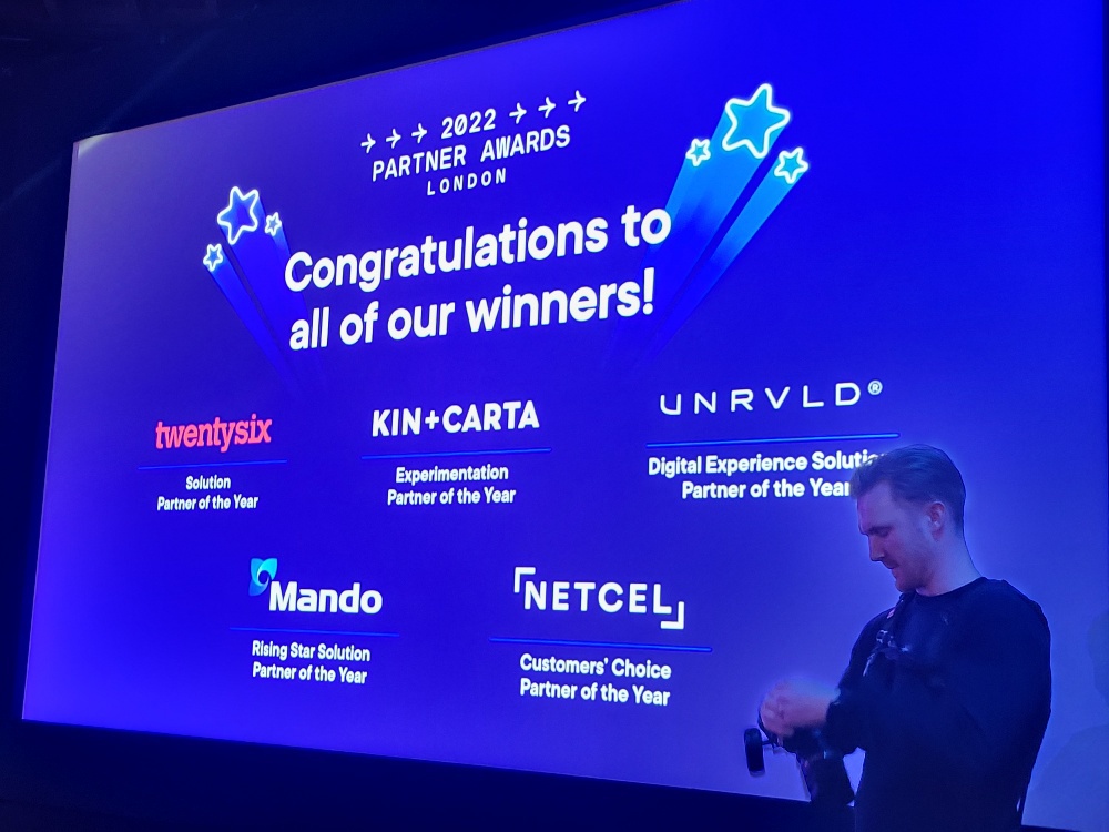 Winners of the 2022 Optimizely Partner Awards